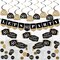 Big Dot of Happiness Adult 80th Birthday - Gold - Birthday Party Supplies Decoration Kit - Decor Galore Party Pack - 51 Pieces